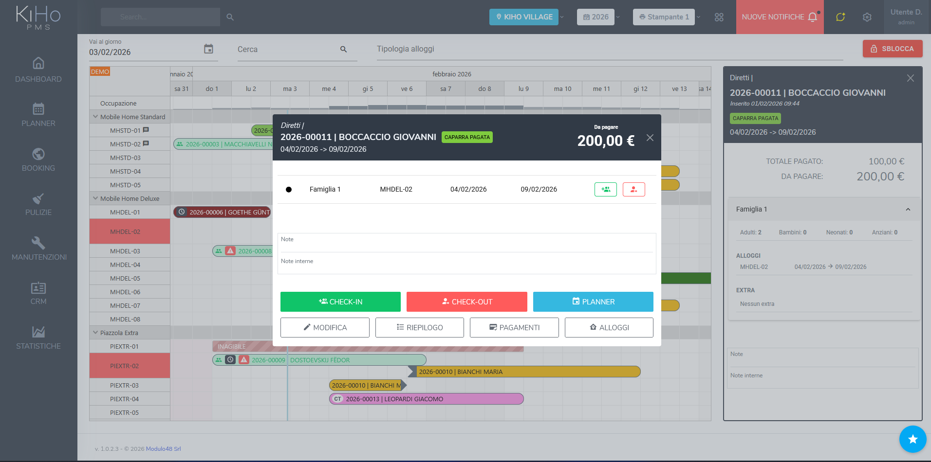 KiHo Suite - gestione prenotazioni facile e intuitiva